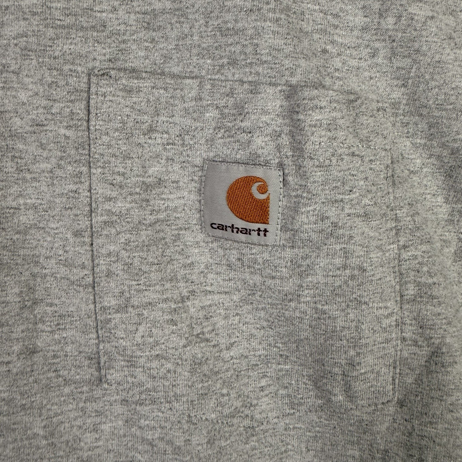 Carhartt T-Shirt Men's 2XL Original Fit Gray Short Sleeve Pocket Tee 100% Cotton gallery
