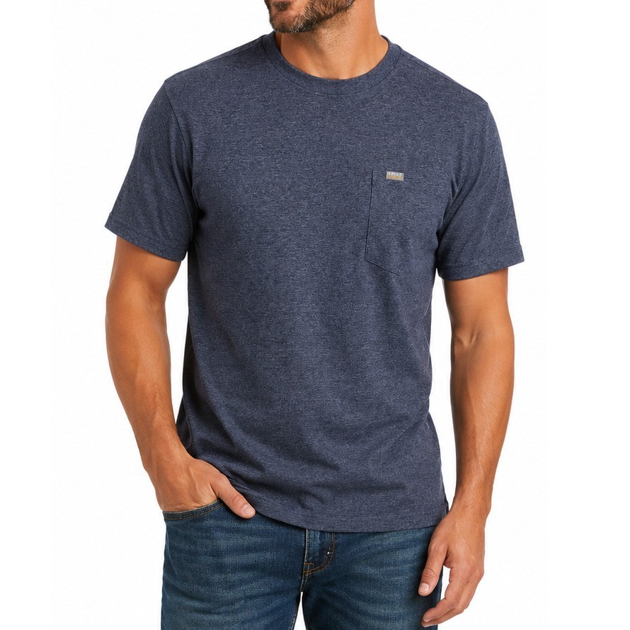 Ariat Rebar Men's Work T-Shirt Short Sleeve Pre-Shrunk Cotton Strong One-Pocket gallery