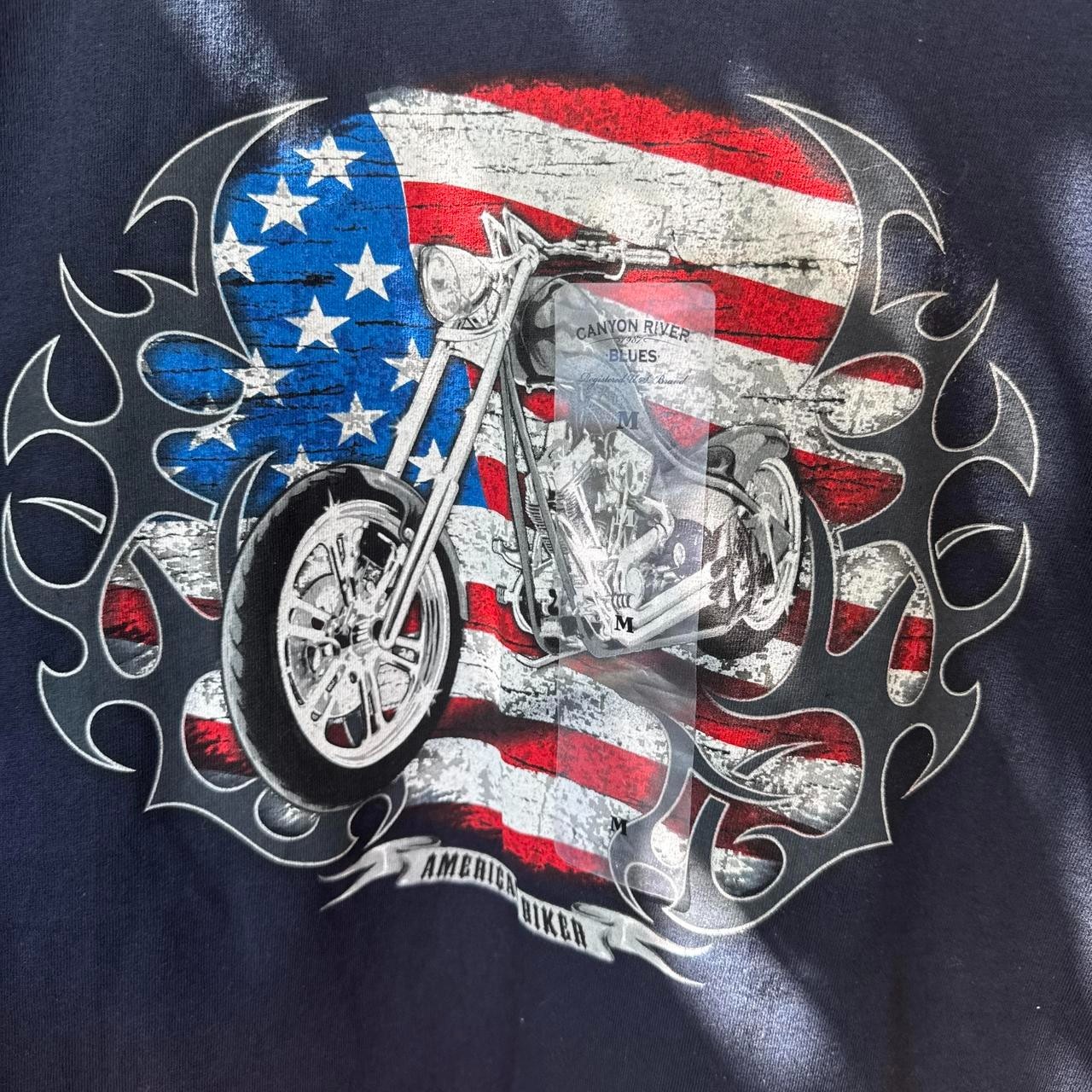 VINTAGE CANYON RIVER’S AMERICAN CHOPPER DEADSTOCK GRAPHIC SHIRT SIZE M gallery