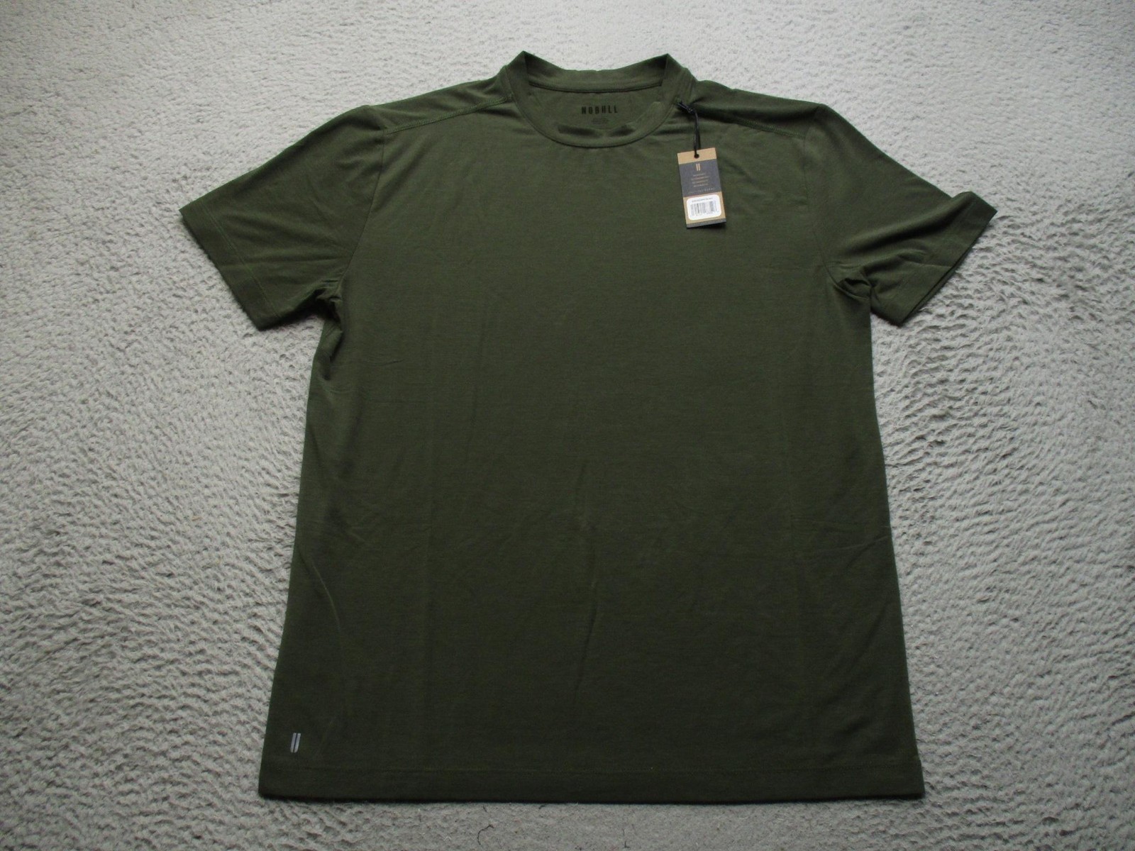 NOBULL Shirt Mens L Green Lightweight Stretch Crewneck Athletic Training Tee gallery
