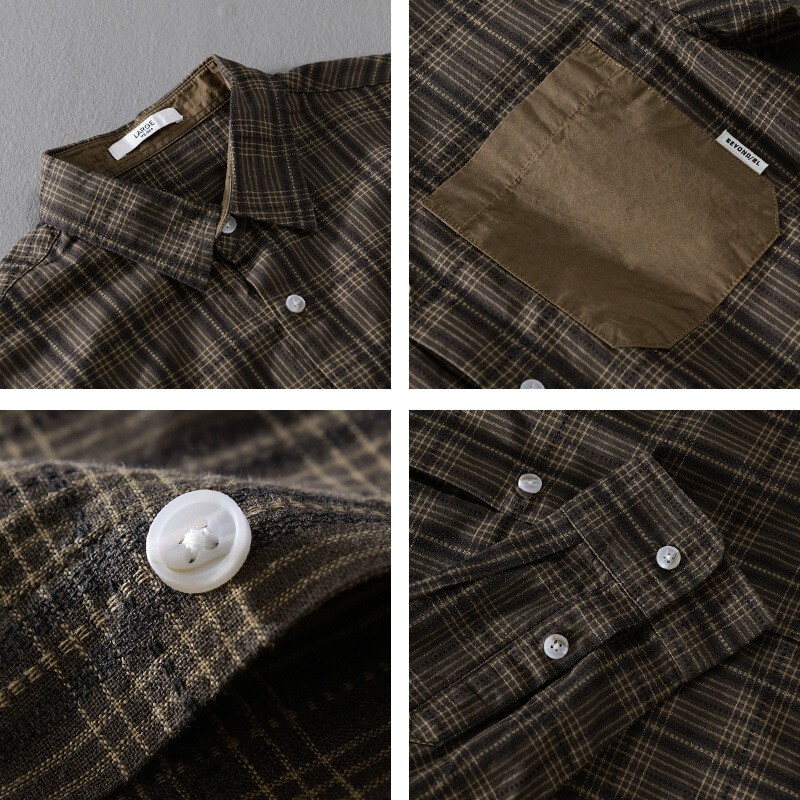 New Men's Long Sleeved Shirt Casual Loose Color Blocked Shirt Sports Party Tops gallery
