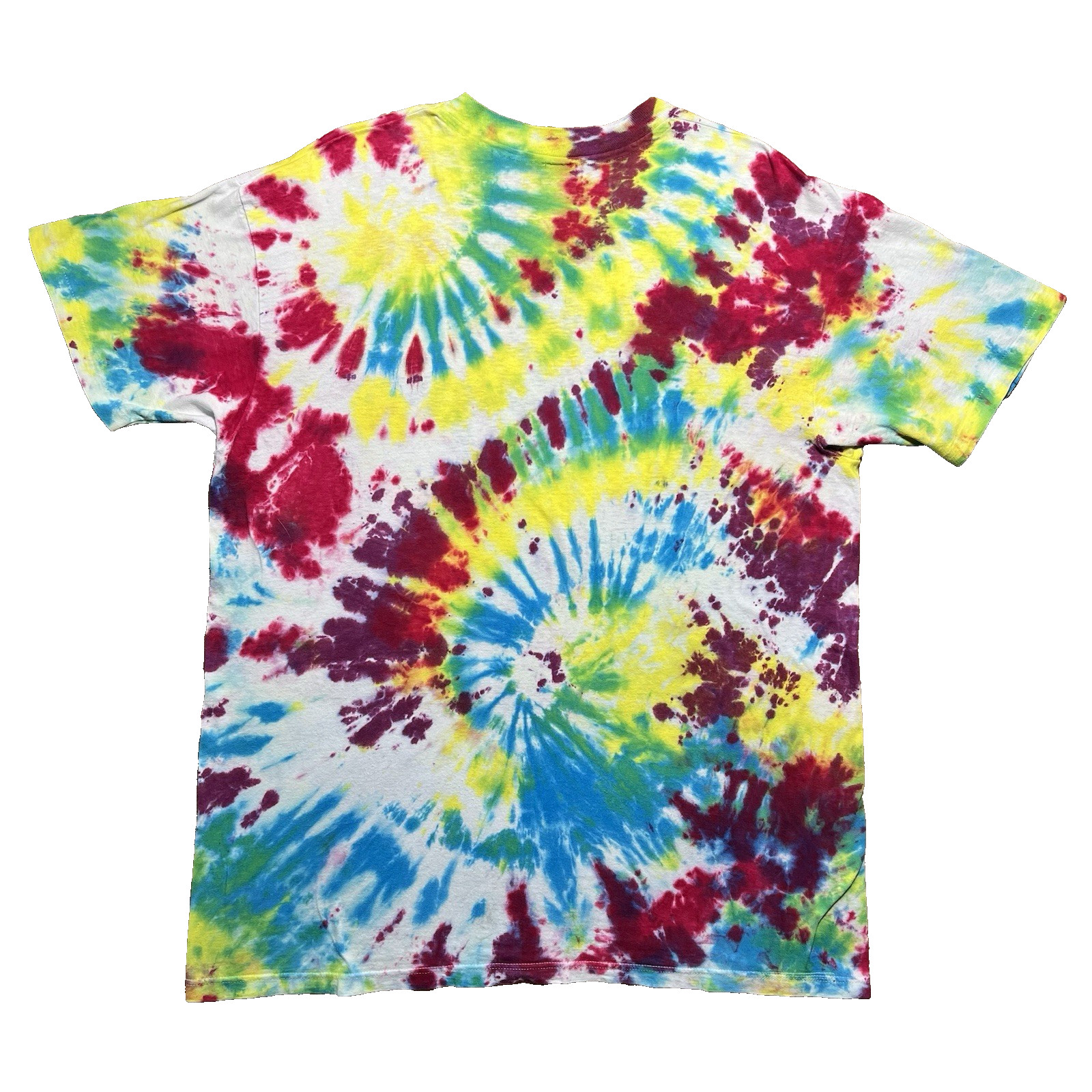 Vintage Hanes Single Stitch Tie Dye T Shirt Size XL Rainbow Swirl Blank 90s gallery