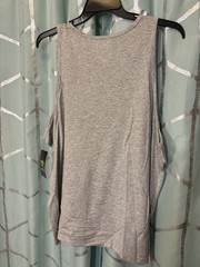 Men’s Gray Round Neck Tri Blend Tank Top Size XL (46-48) NWT