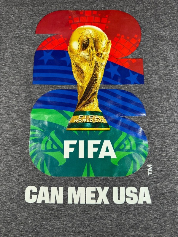FIFA Official Licensed World Cup T Shirt S/S New with Tag Dark Gray gallery