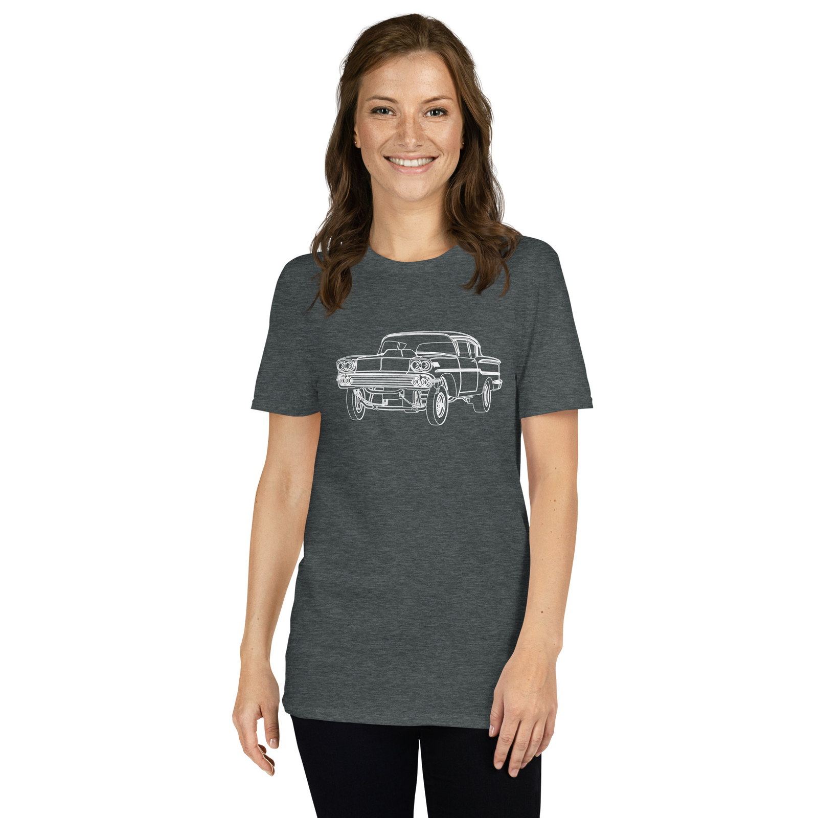 Softstyle T-Shirt For Chevrolet Gasser Drag Classic 1958 Car Owners Gift gallery
