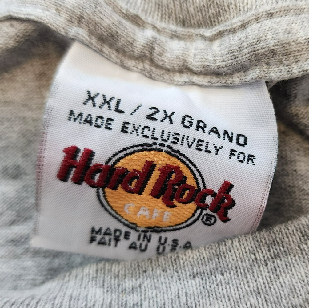 Hard Rock Cafe Hollywood T-Shirt XXL 2000 Evolution of Rock Gray Vintage Y2K gallery