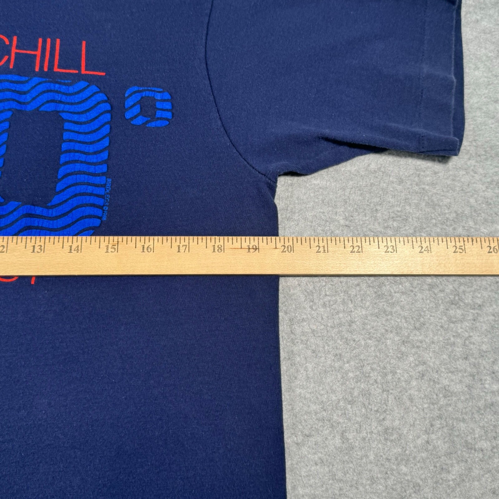 Vintage Key West Shirt Adult Medium Navy Blue 90s Degree Windchill Single Stitch gallery