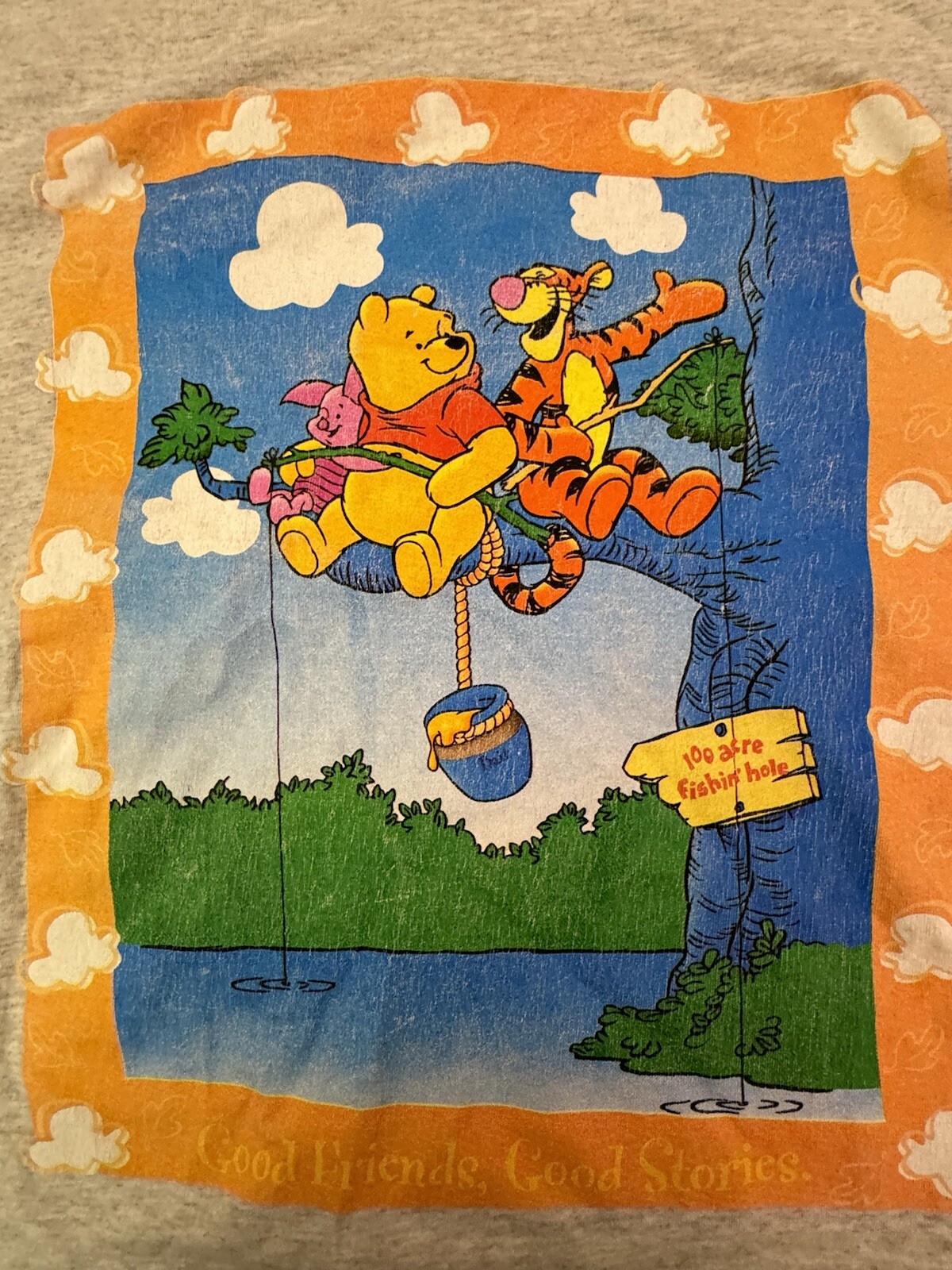 Vintage Disney Winnie the Pooh Tee T-Shirt 90s USA Tiger Good friends Stories L gallery