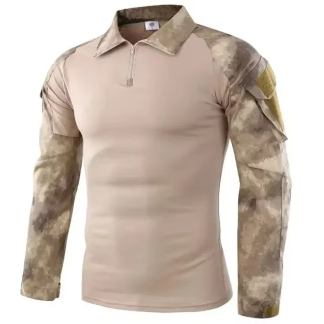 Tactical Combat Shirt Men Army Military Camo Long Sleeve Airsoft Hunting gallery