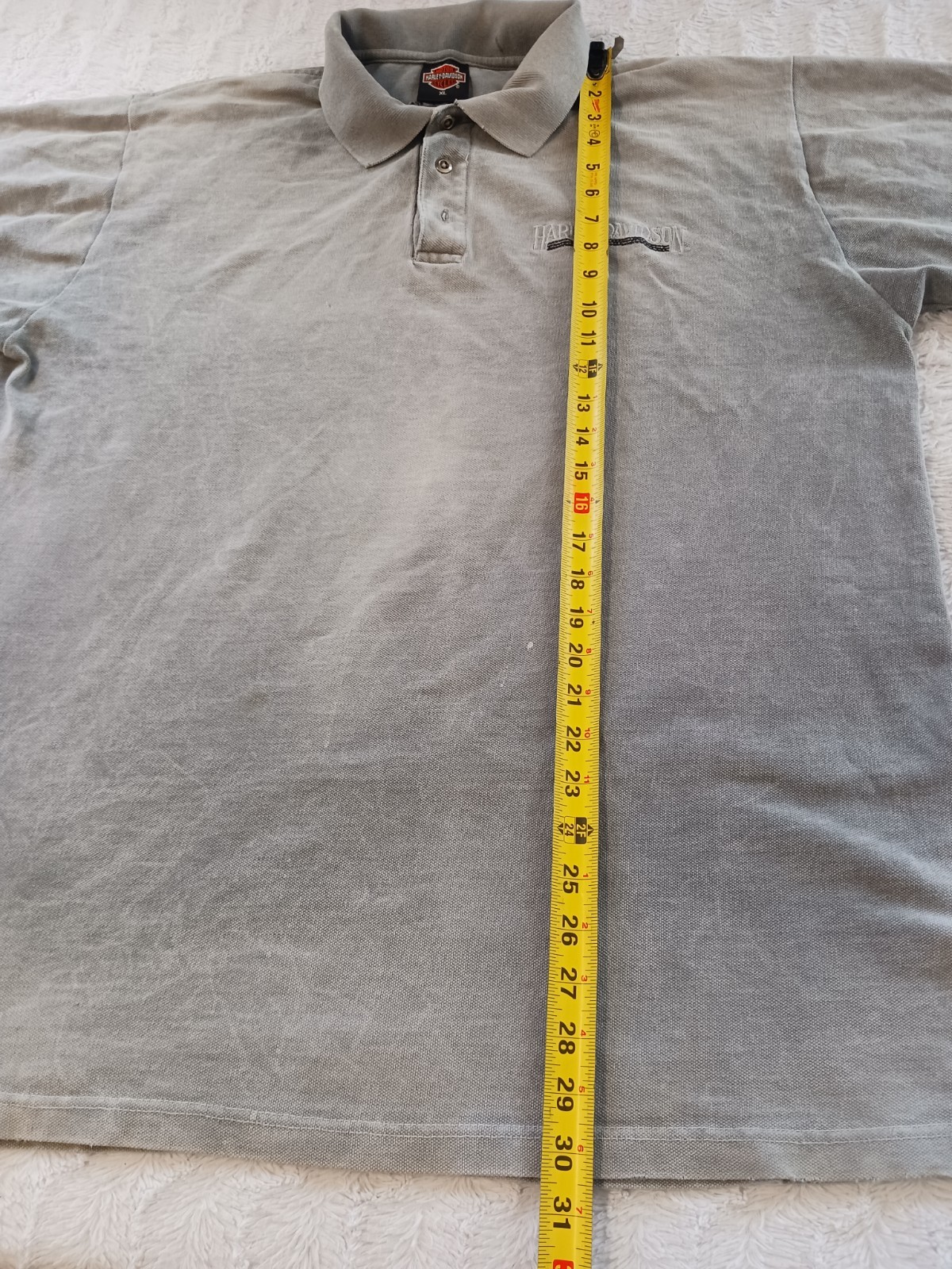 Yosemite Harley Davidson Polo Shirt Merced California Men's XL Gray Embroidered gallery