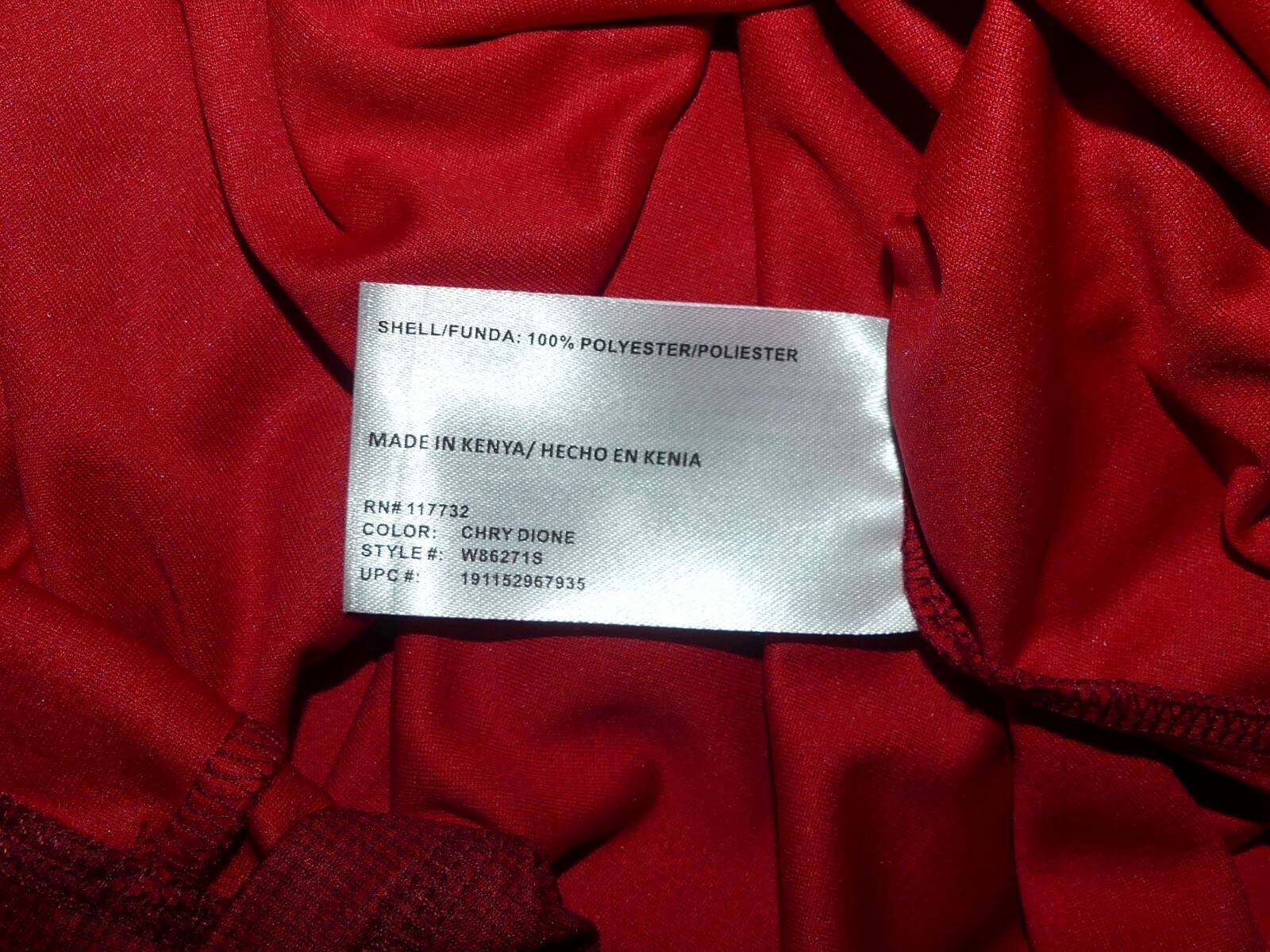 ZX Zeroxposur Mens Cherry Red Tee 100% Polyester T-Shirt Large gallery