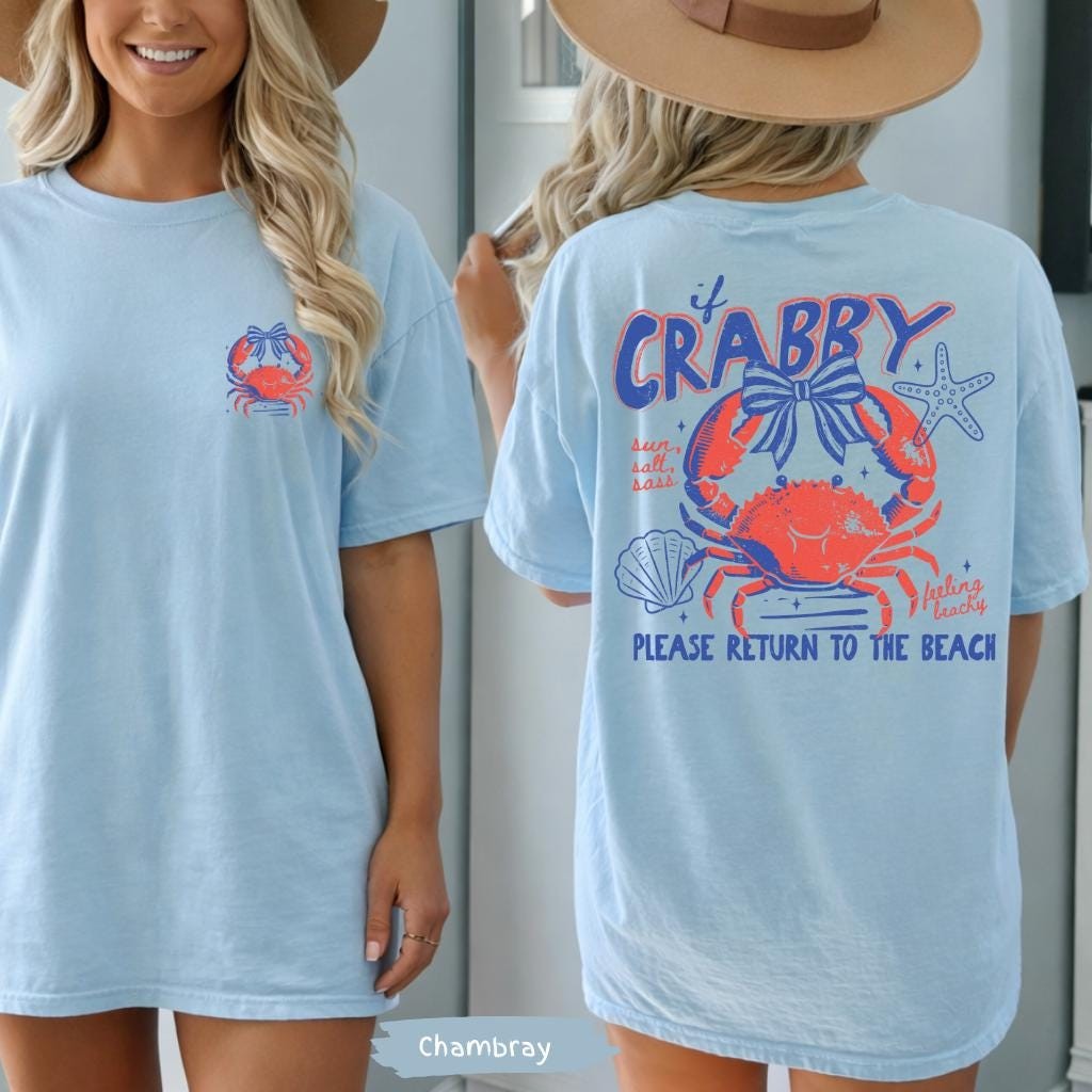 If Crabby Return To Beach Summer Comfort Colors Shirt Summer Vacation Tee gallery