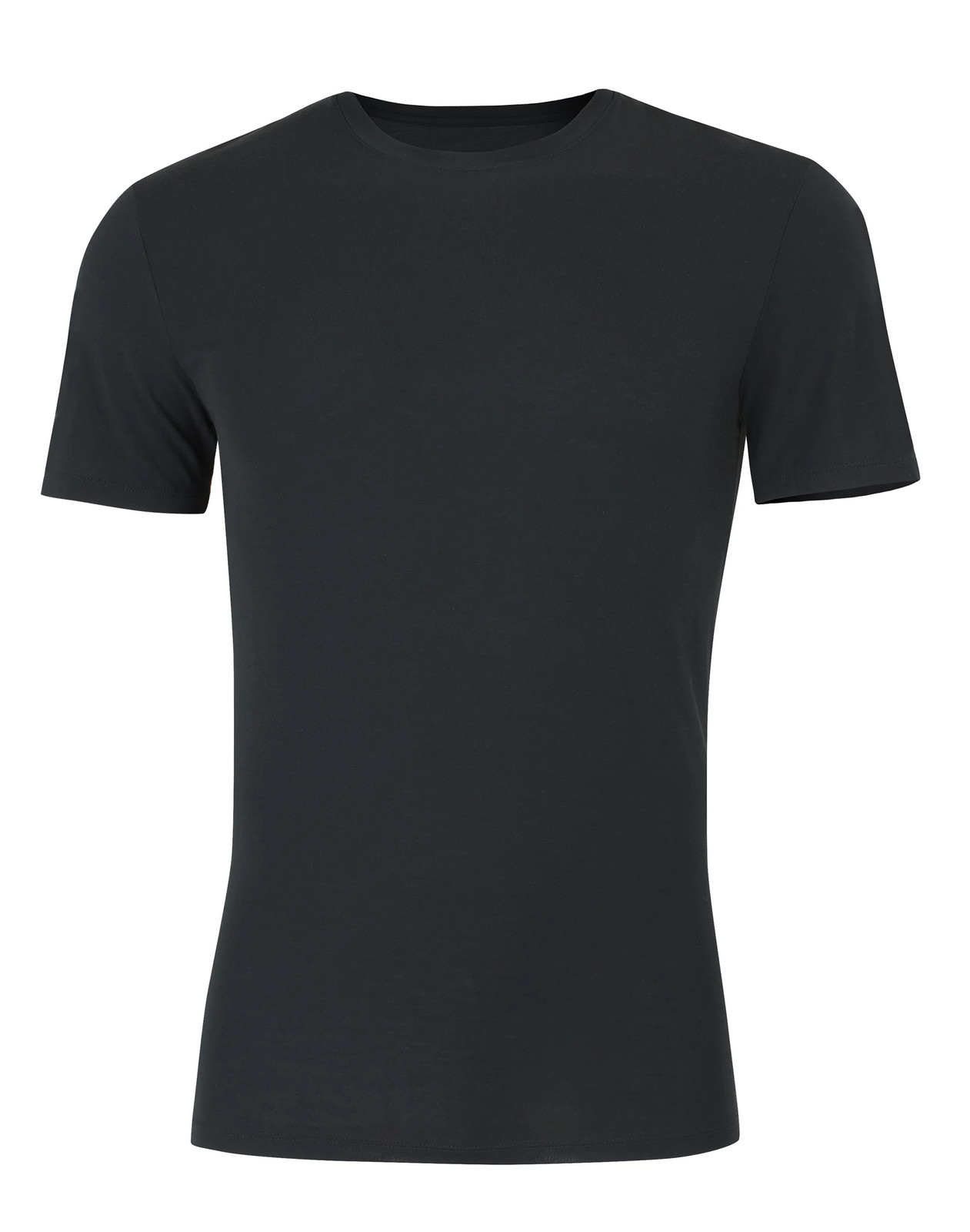 Hanes Perfect Flex Men’s Tee, Black Crewneck Undershirt, 1-Pack