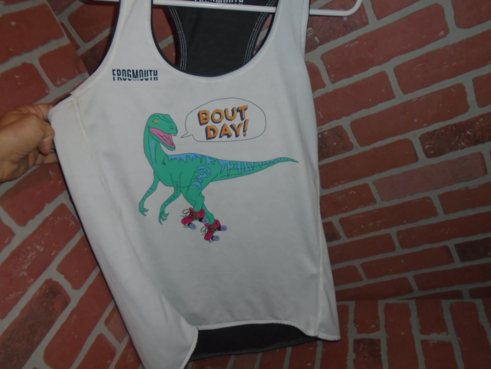 FROGMOUTH "#3 WHIPPED CREAM"REVERSIBLE JERSEY TANK-ADULT SIZE-SEE PICTURES gallery