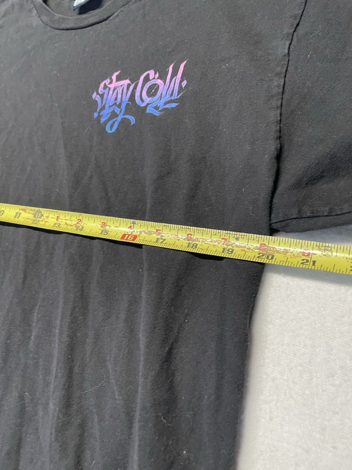 stay cold apparel Tshirt I know What You Did Space Girl Grafitty Size Large Blac gallery