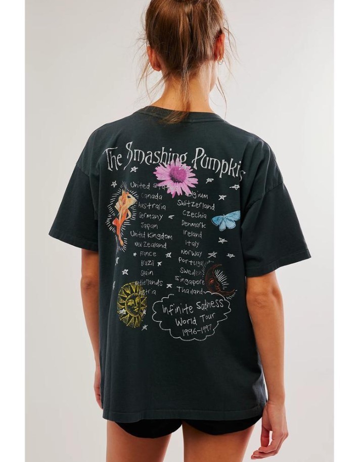 Vintage The Smashing Pumpkins World Tour T-Shirt, Retro Rock Band Tee, 2 sides gallery