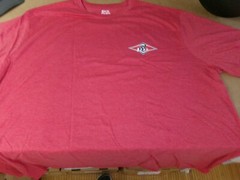 BEAR SURFBOARDS BIG & TALL SIZE 3XLT RED COLOR SILK SCREENED NEW