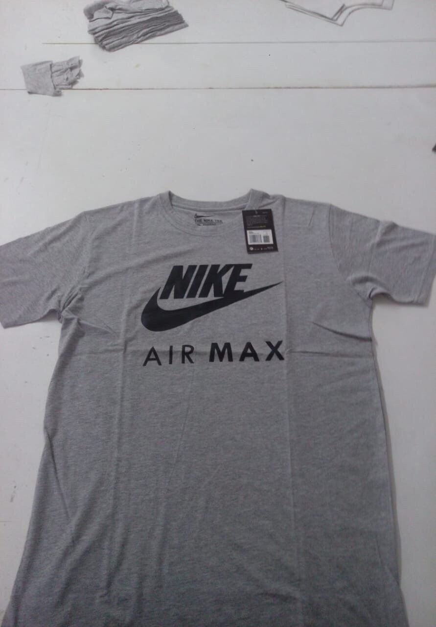Nike Men's Air Max T-Shirt Swoosh Logo Athletic Active Wear Grey Size Small gallery