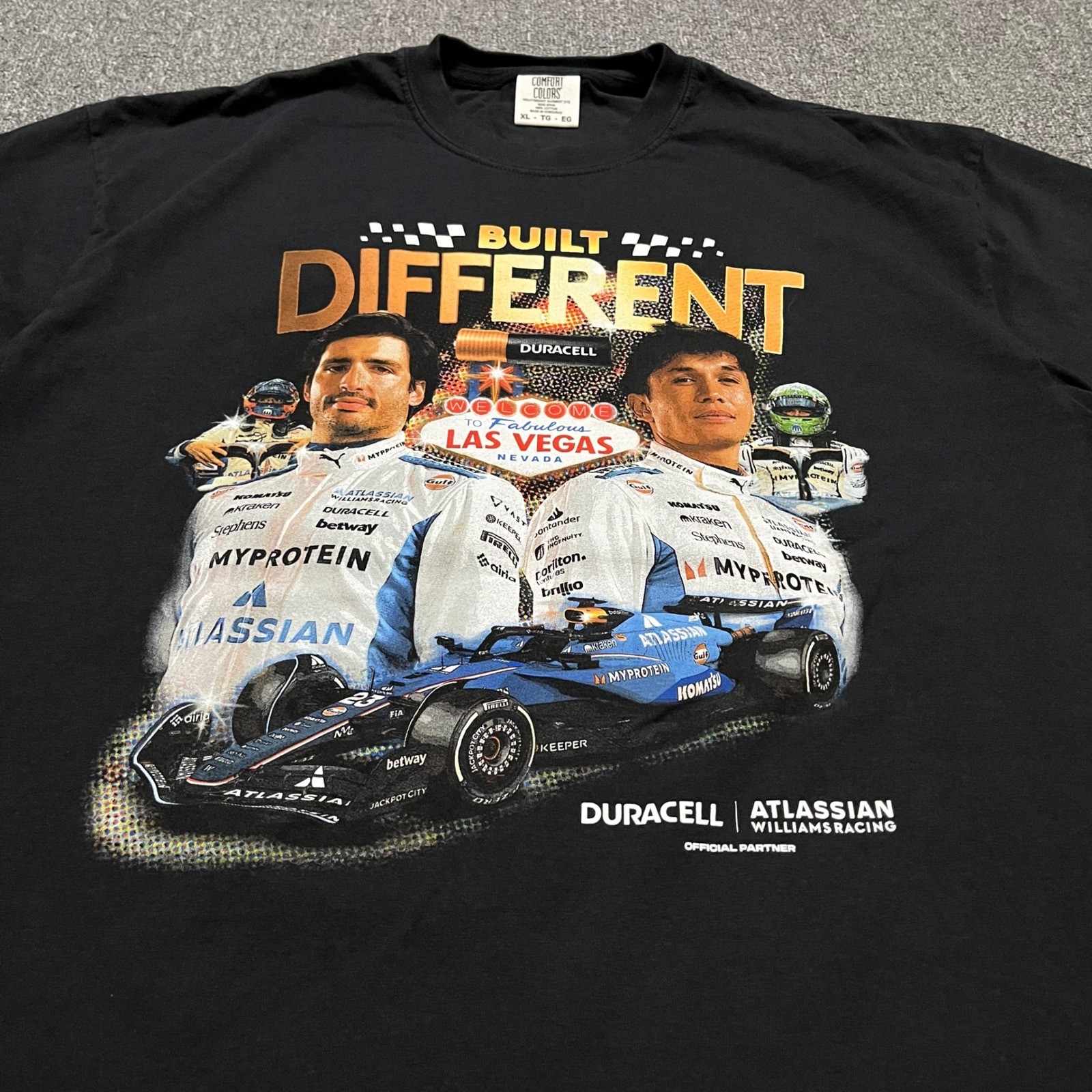 Comfort Colors Altassian Williams Racing Formula 1 Las Vegas Black T-Shirt XL gallery