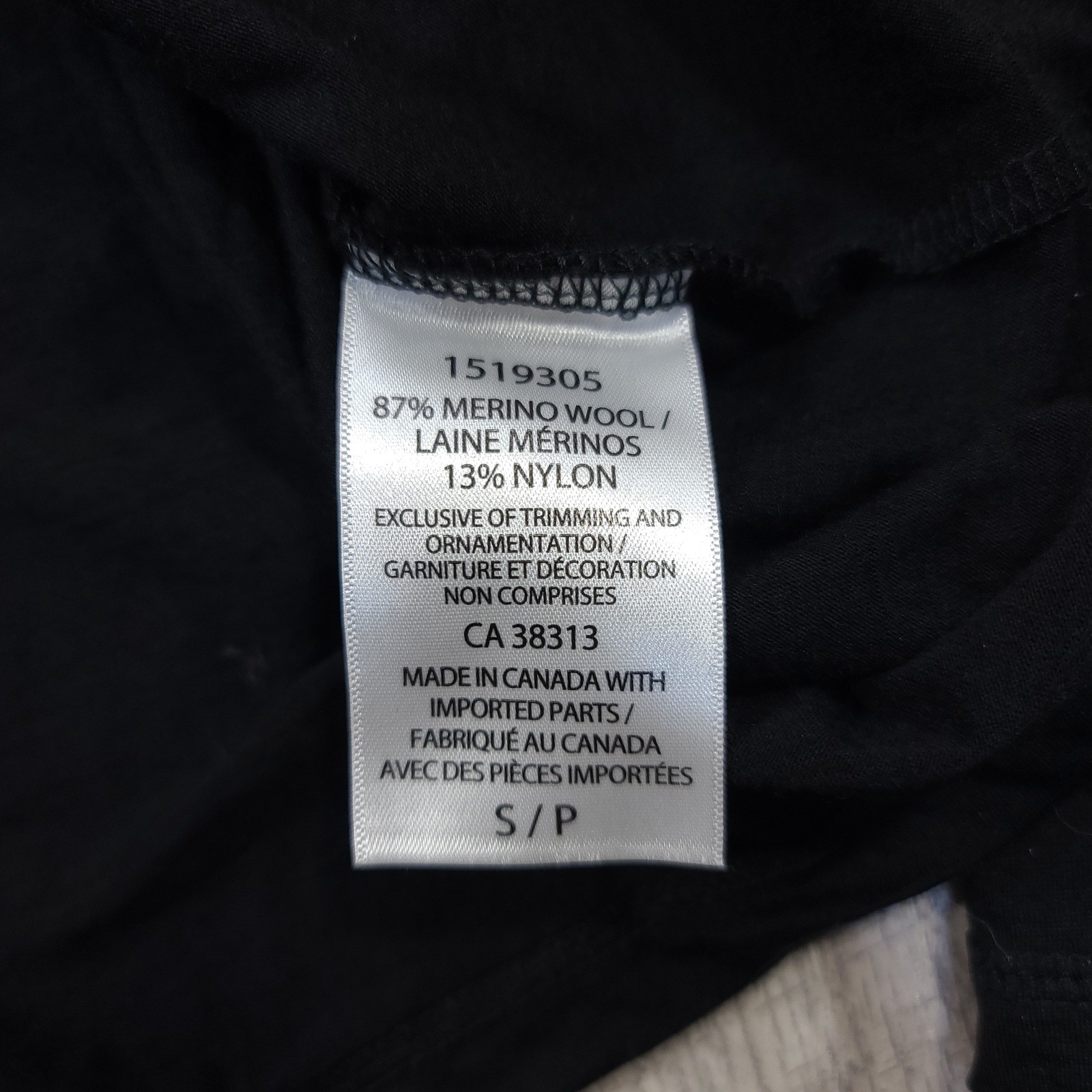 True North Long Sleeve T-Shirt Mens Small Black Merino Wool Blend Base Layer gallery
