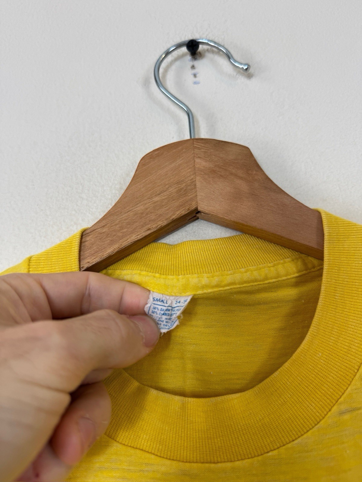Vintage 70’s Graphic Dearborn Farms Nature Single Stitch Yellow Tee Shirt- Small gallery