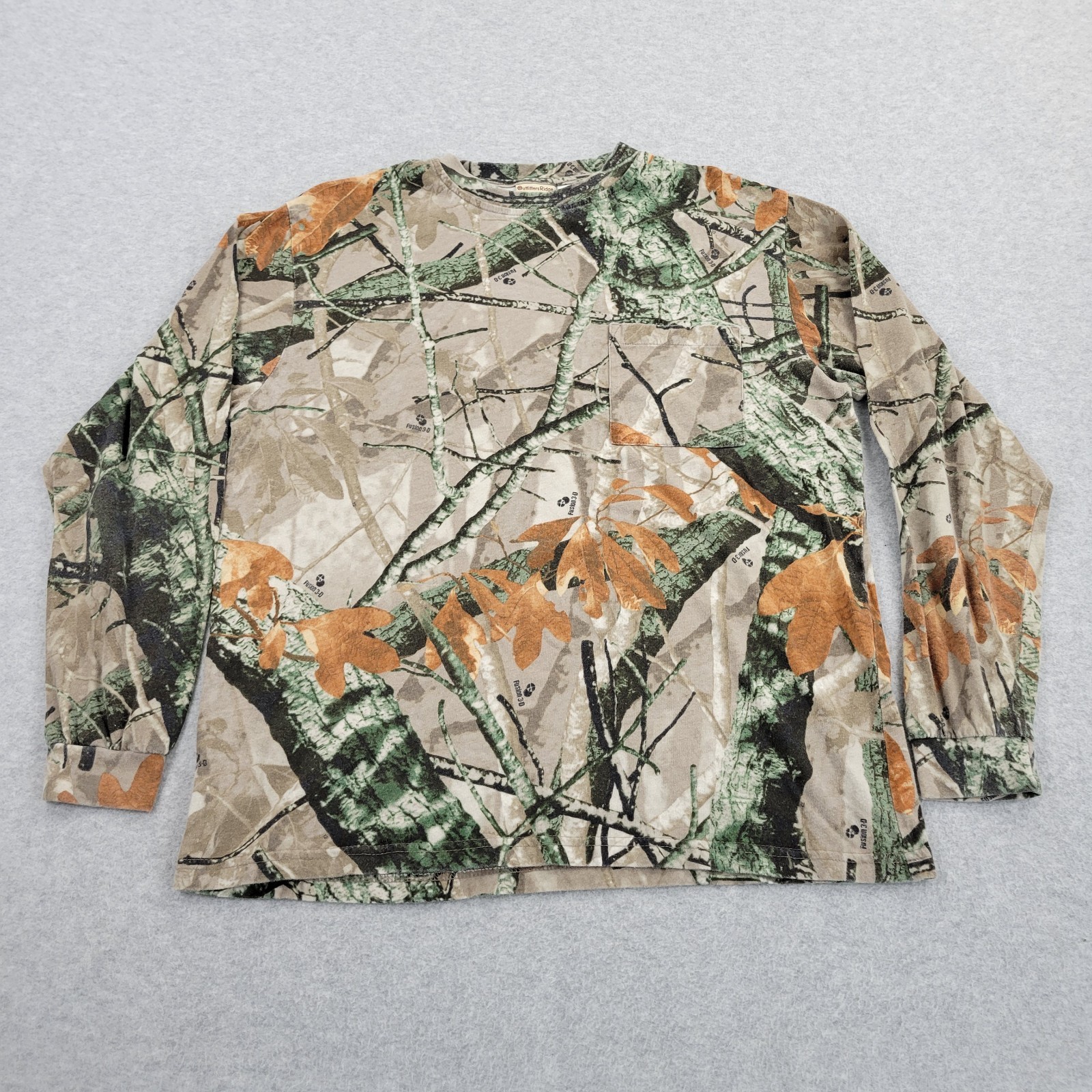 Outfitters Ridge Shirt Mens Large (42-44) Realtree Camo VTG Y2K Branches Leaves gallery
