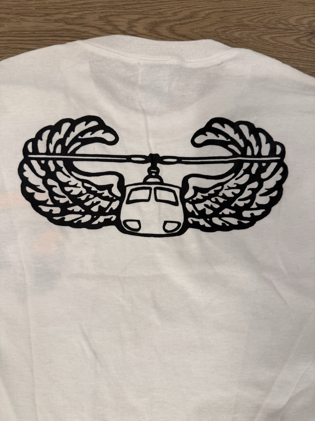 US Army Airborne Long Sleeve Shirt Mens L White Military Graphic Tee gallery