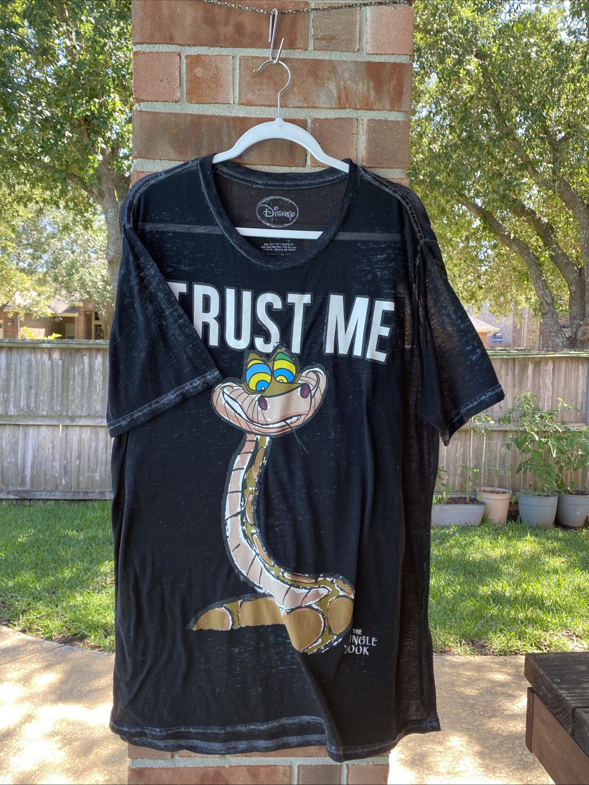 Disney The Jungle Book “Trust Me” Graphic T-Shirt Mens XL See Through