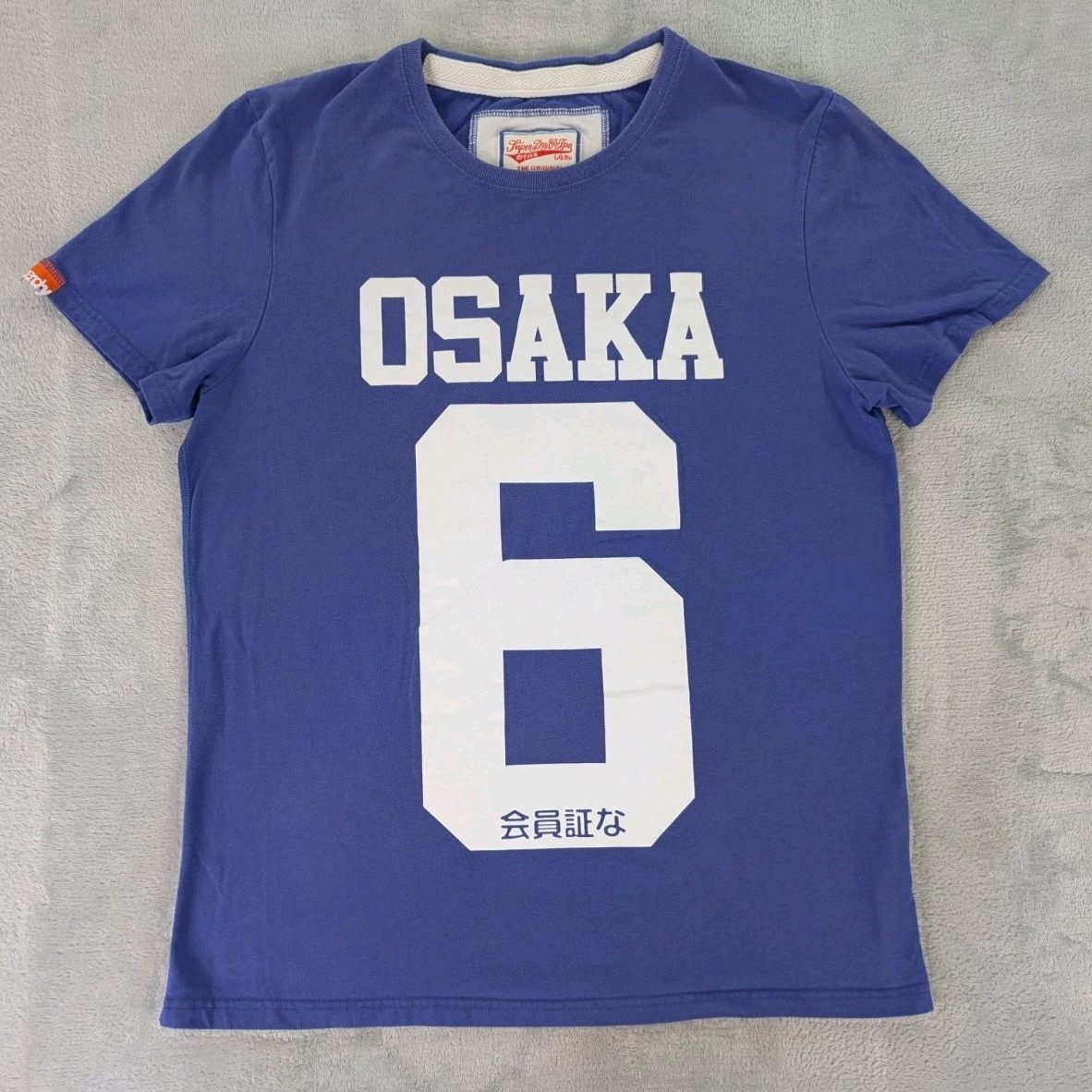 Osaka 6 SuperDry T Shirt Blue Graphic Tee Short Sleeve Men 2XL US-Large gallery
