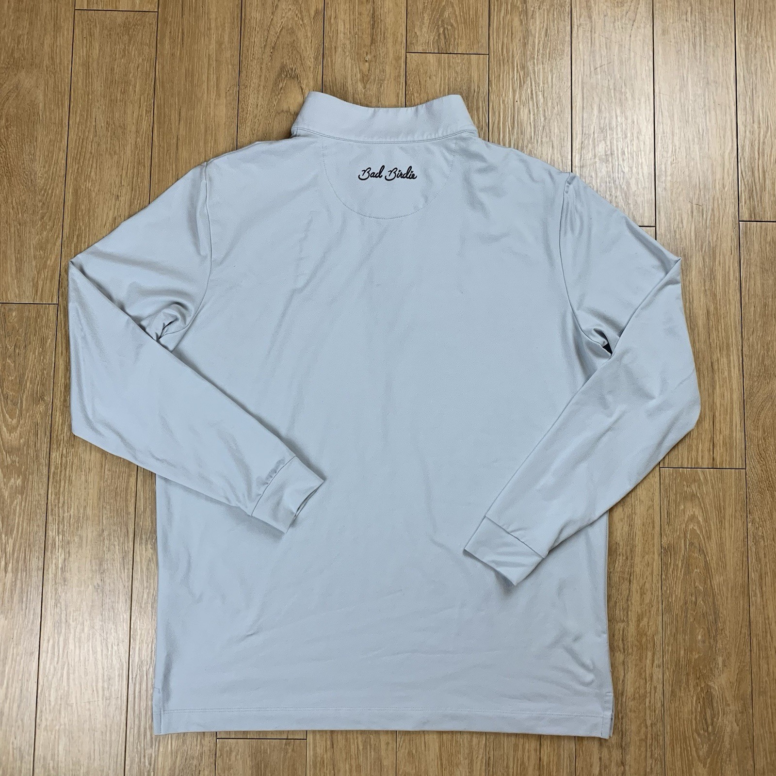 Bad Birdie 1/4 Zip Pullover Men's S Gray Stretch Performance Golf gallery