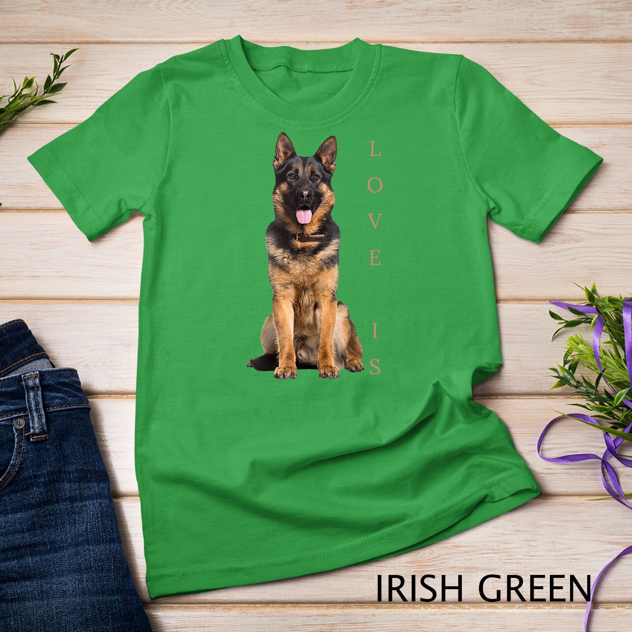 German Shepherd Shirt Shepard Dog Mom Dad Love Pet Puppy Tee Unisex T-shirt gallery