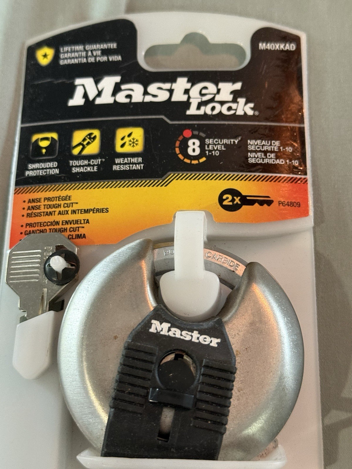 Masterlock M4OXKAD Security Level 8 With 2 Keys-Brand New