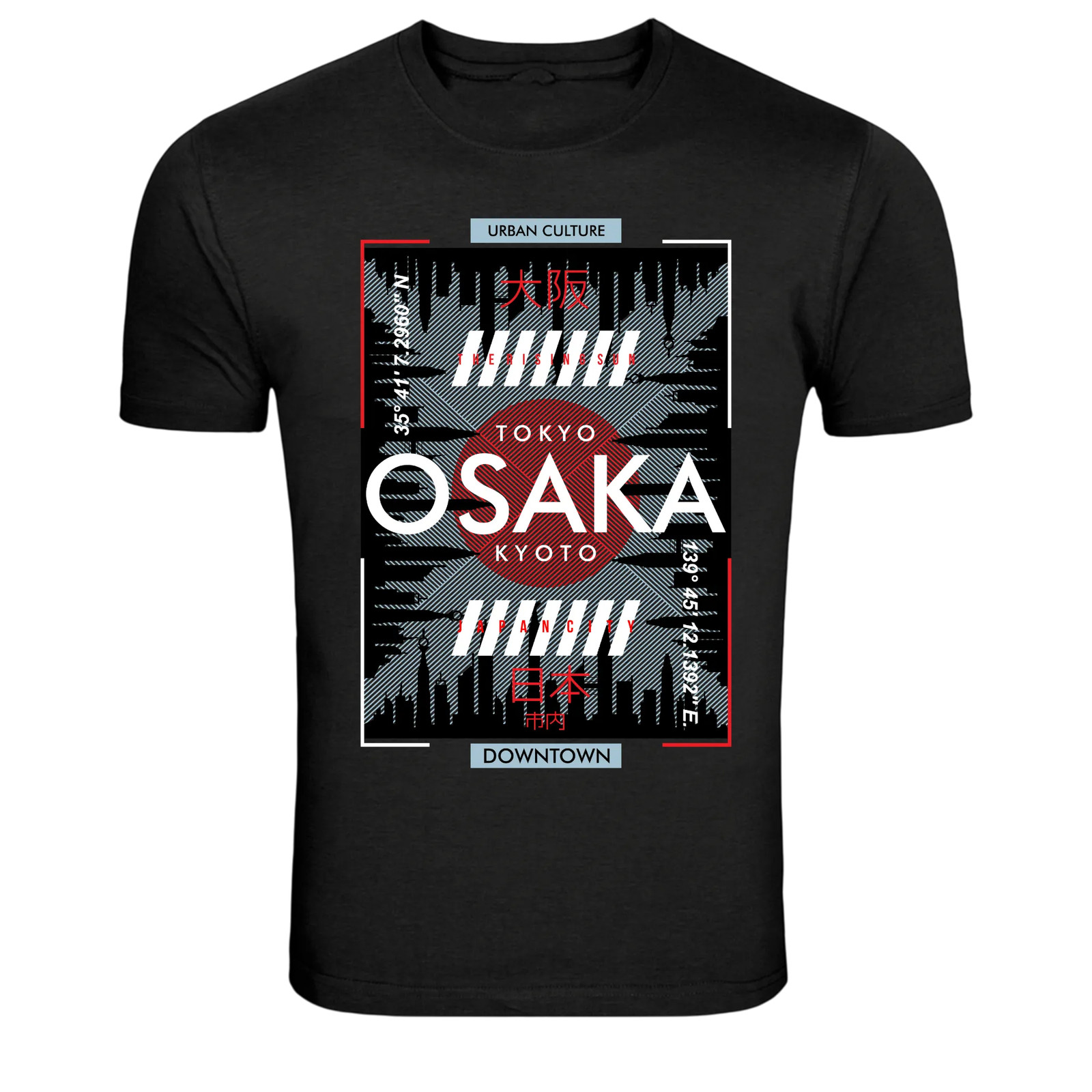 Osaka Tokyo Kyoto Japan City Graphic T-Shirt gallery