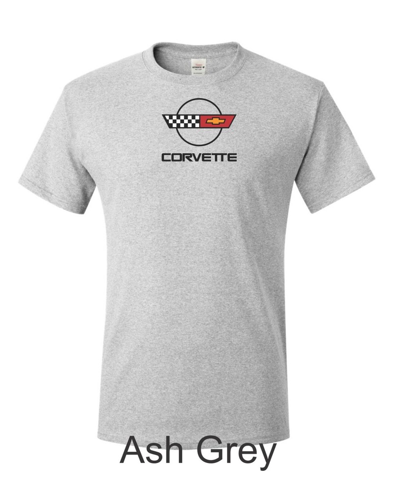 Vintage C4 Corvette Emblem Printed on Men’s Shirt. FREE SHIPPING !!!