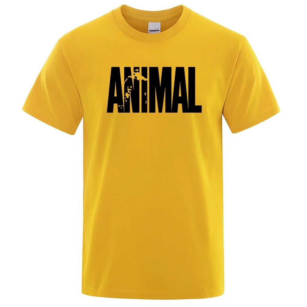 Animal T Shirt Mens Oversized Funny Tee Workout Gym 100% Cotton T-Shirts S -3XL gallery