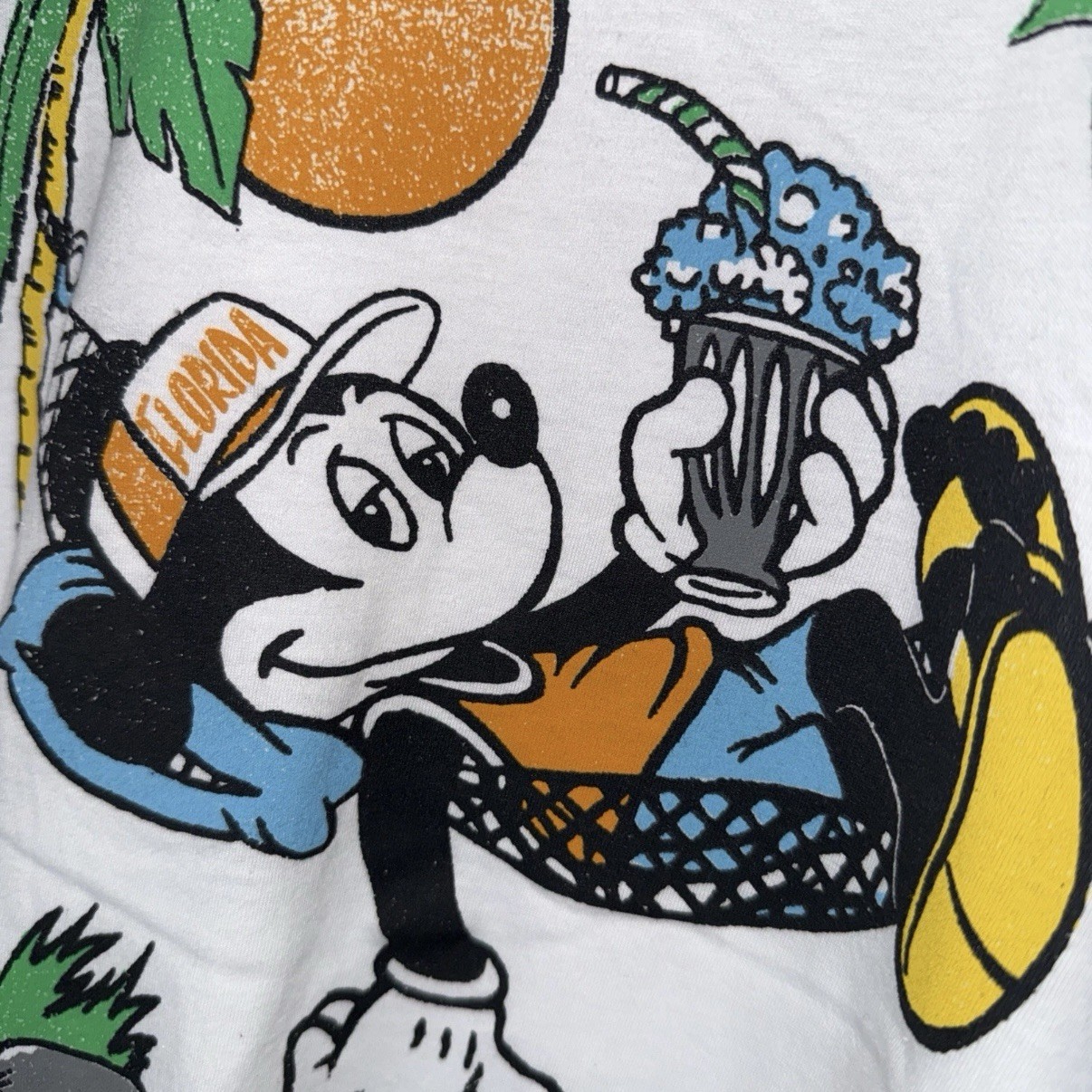 Disney Vintage Mickey Mouse Florida Chillin T Shirt Size XXL 2XL Rare NWT gallery