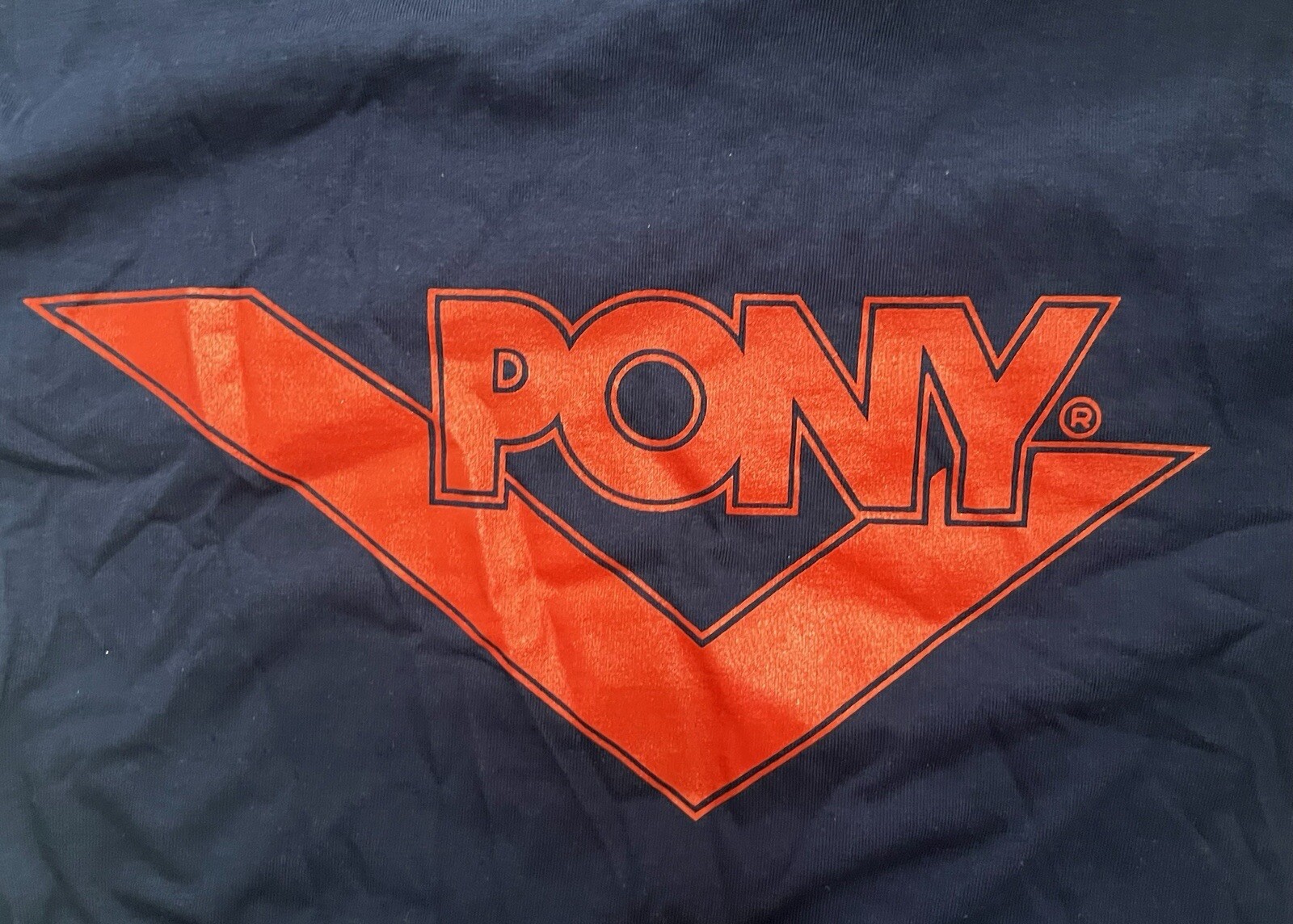 vintage PONY chevron t-shirt mens size small deadstock NWT 90s made in USA gallery