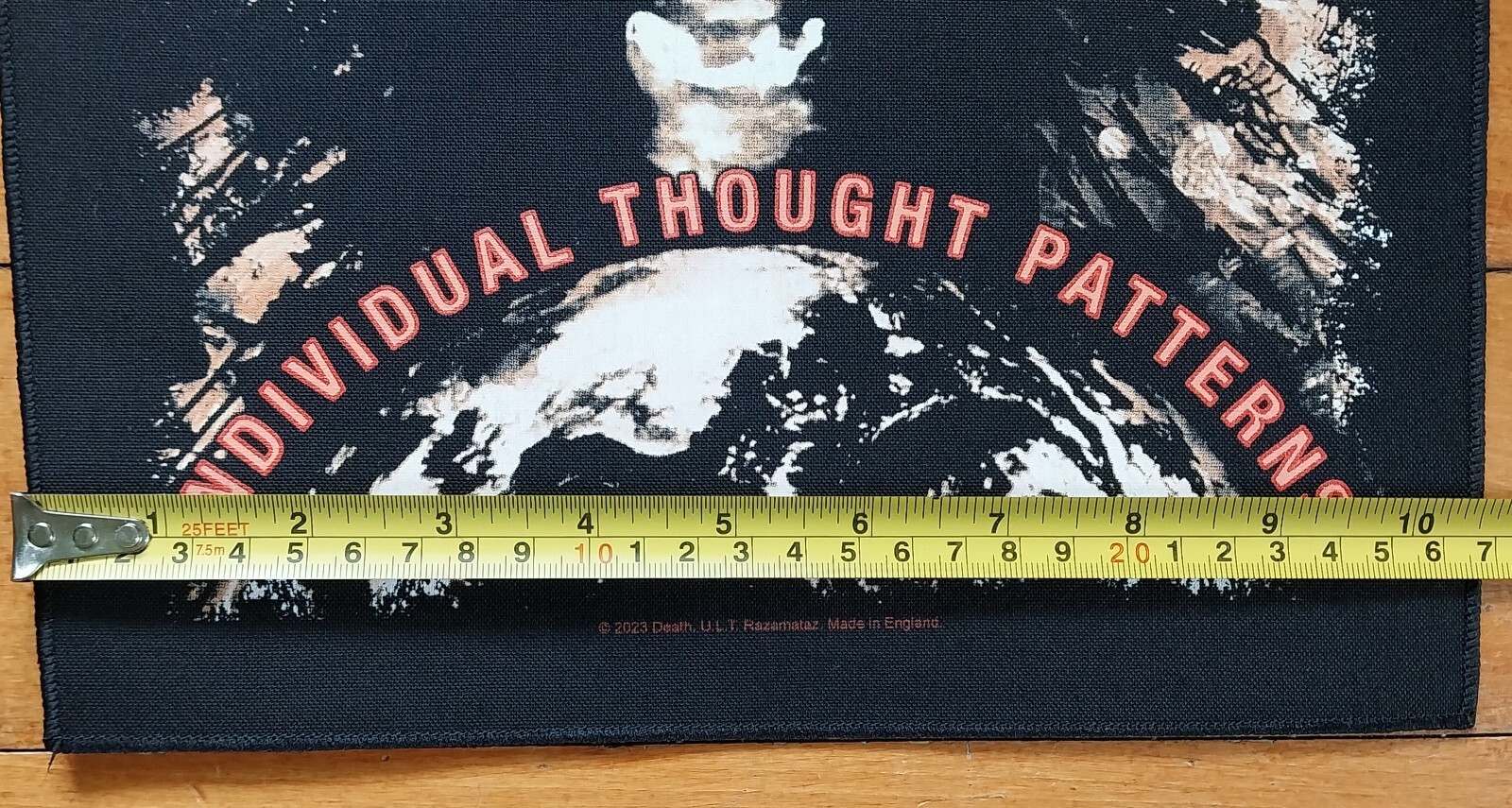 LICENSED ~ DEATH ~ Individual Thought Patterns LARGE Battle Jacket Back Patch gallery