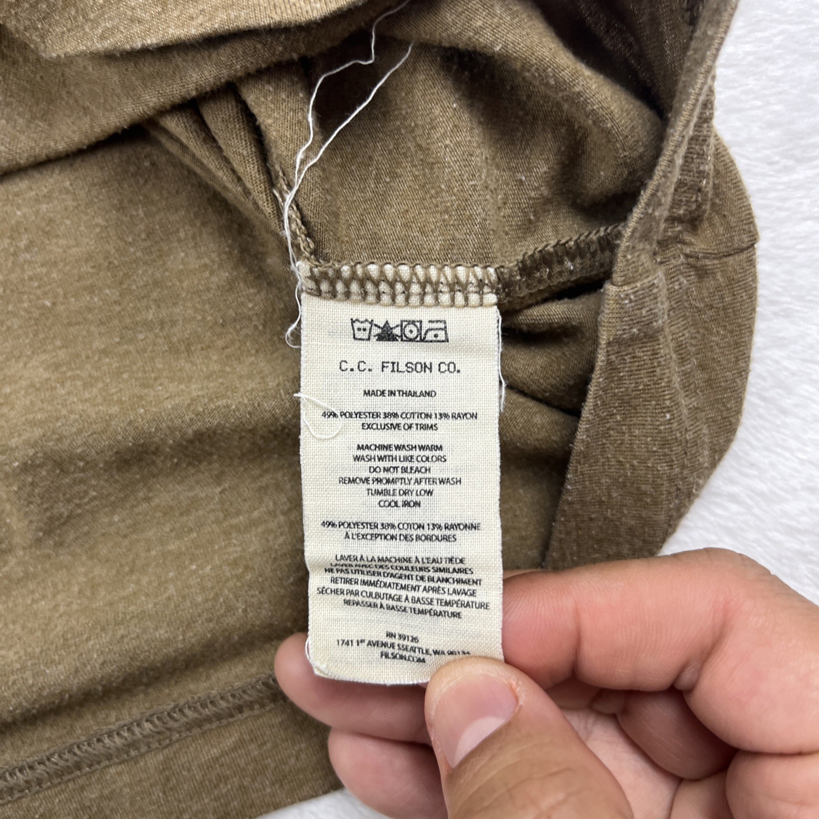 Filson Buckshot Short Sleeve T Shirt Brown Fly Fishing Men’s Size XL gallery