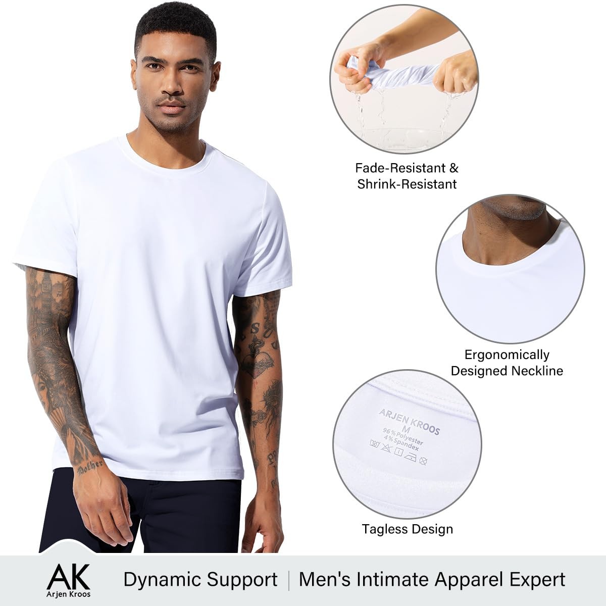 Men's Quick Dry Gym T-Shirts Multipack Workout Short Sleeve Shirts Athletic R... gallery