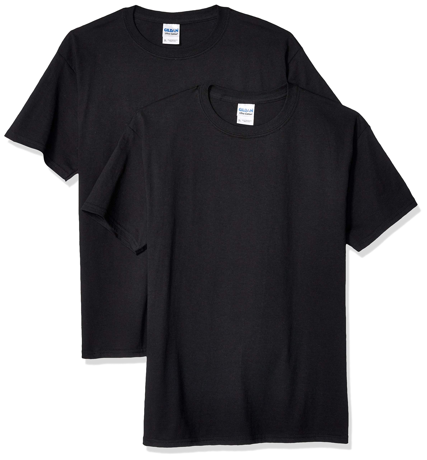 Gildan Youth Ultra Cotton T-Shirt Style G2000B 2-Pack Medium Black gallery