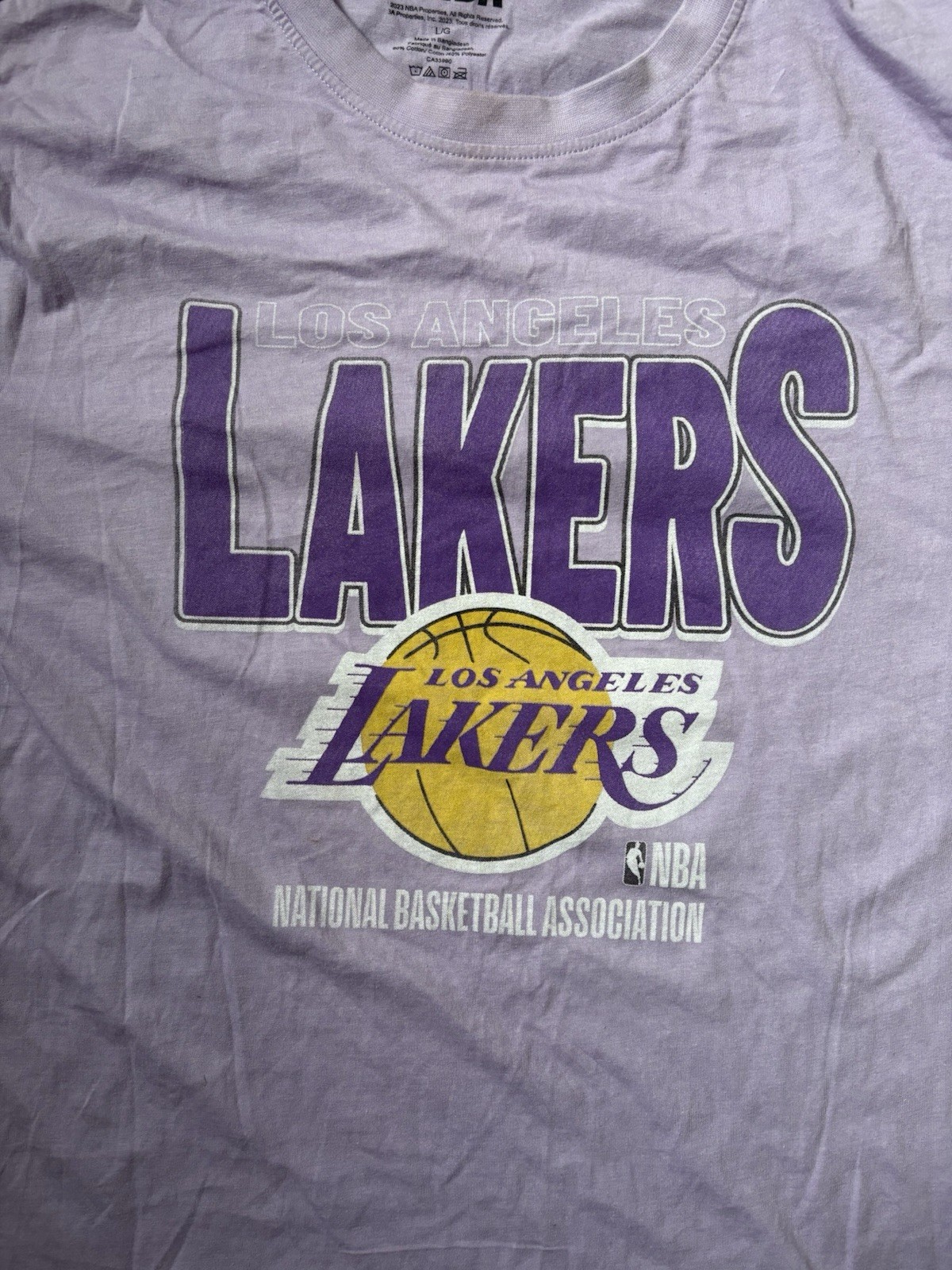 Los Angeles Lakers NBA T-Shirt Mens Large Purple Graphic Official Merchandise gallery