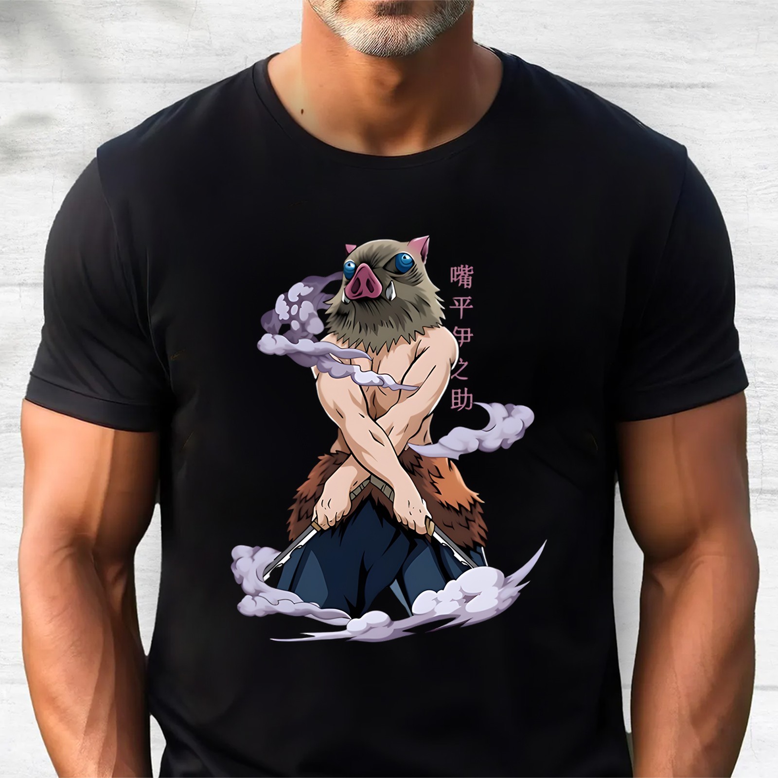Demon Slayer Inosuke T-Shirt – Bold Kimetsu no Yaiba Anime Graphic Tee for Fans gallery