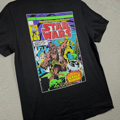 Star Wars Comic Book Shirt Mens Large Black Chewbacca Luke C3P0 R2D2 NWT