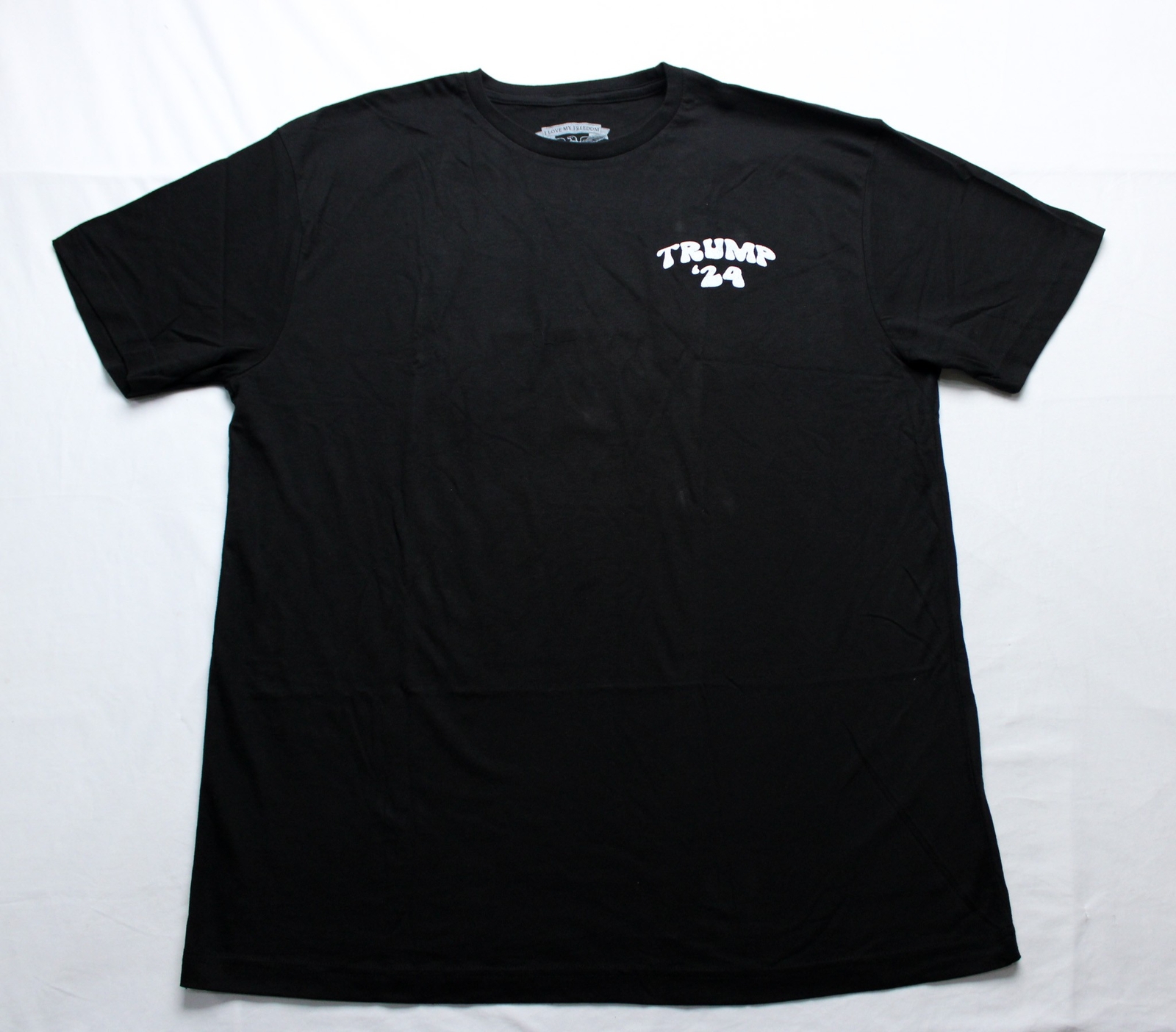 ILMF Unisex Adult's Happy To Vote For A Felon Smiley Tee EJ3 Black Size XL gallery