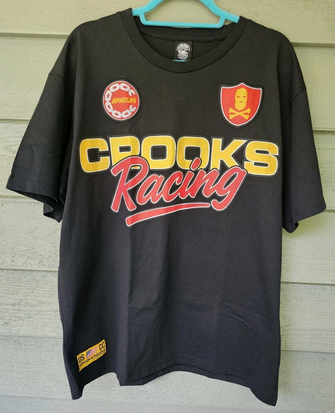 Crooks & Castles T-Shirt Men's Size Large Crooks Racing Second To None Team Tee gallery