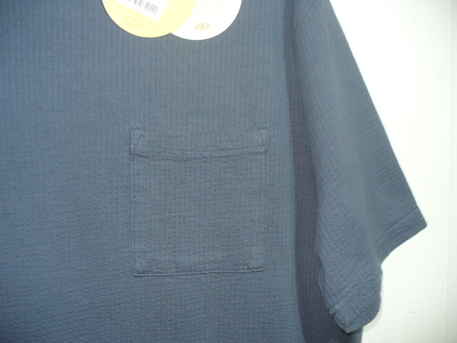 Common People Mens T-shirt Seesucker Blue NWT Size Small gallery