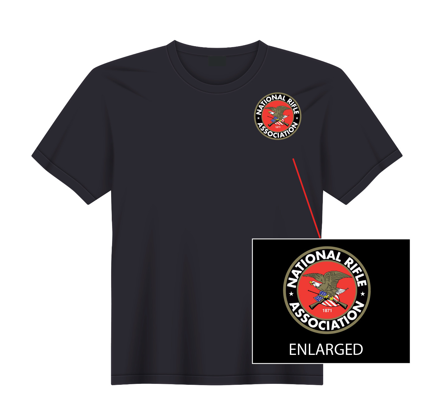 NRA National Rifle Association Gun Rights Pistol Hunting T-Shirt NEW S, M, L, XL