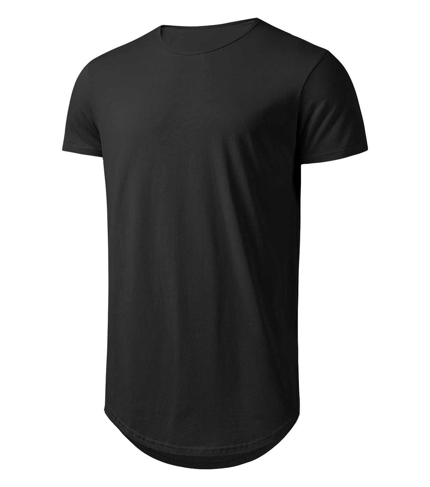 Mens Long Shirts for Men Extra Long T Shirts Mens t-Shirts Longline Hipster R…