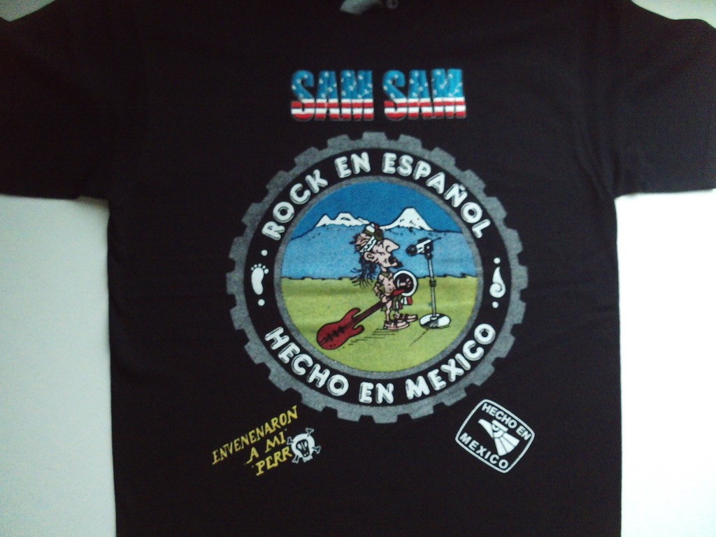 SAM SAM SHIRT,INTERPUESTO BANDA BOSTIK ROCK URBANO EL TRI EL HARAGAN LIRAN ROLL